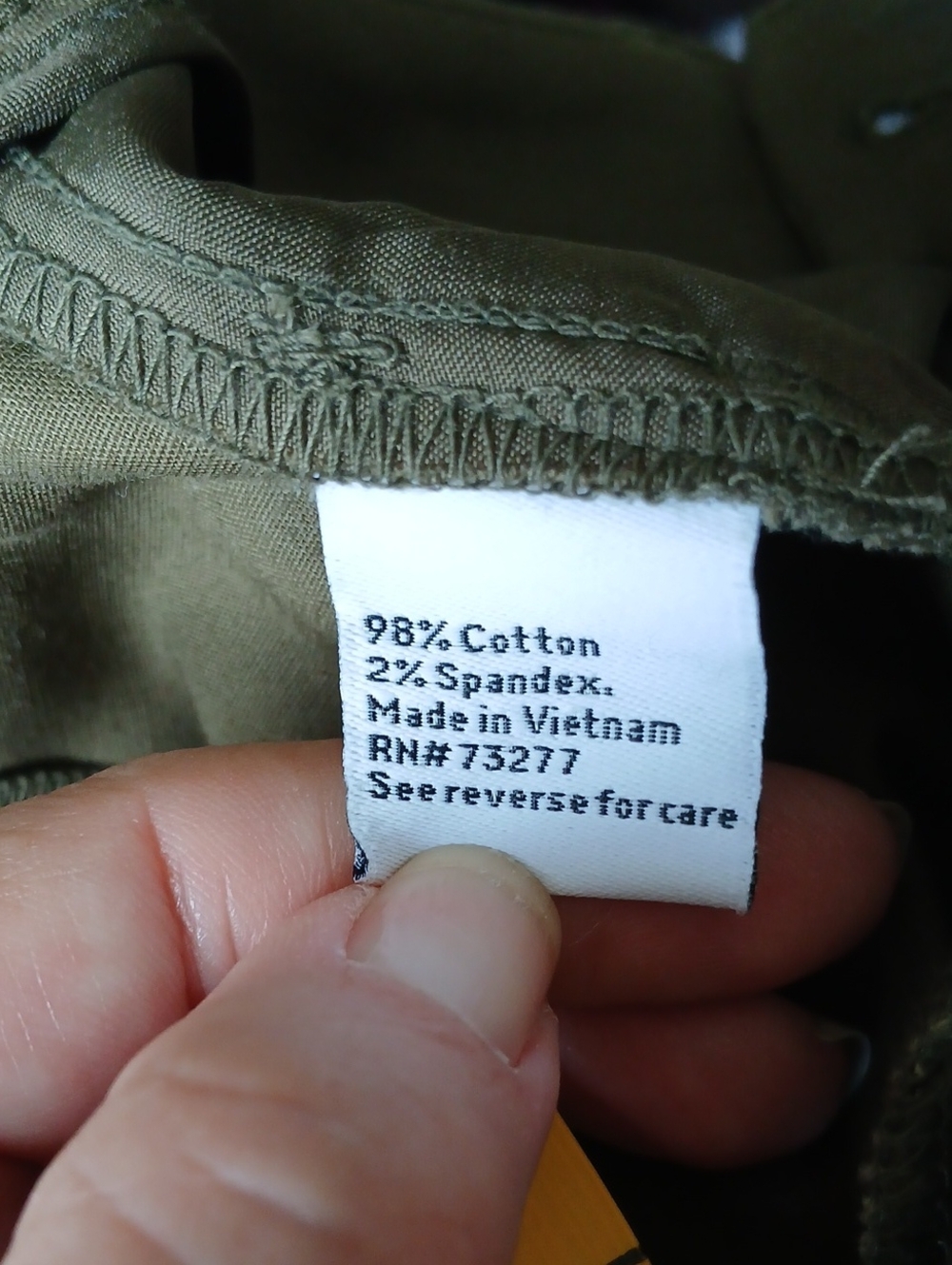 NWT Nine West Inftry Olive High Rise Slim Ankle Pants Size 14 Office Work - Picture 6 of 6